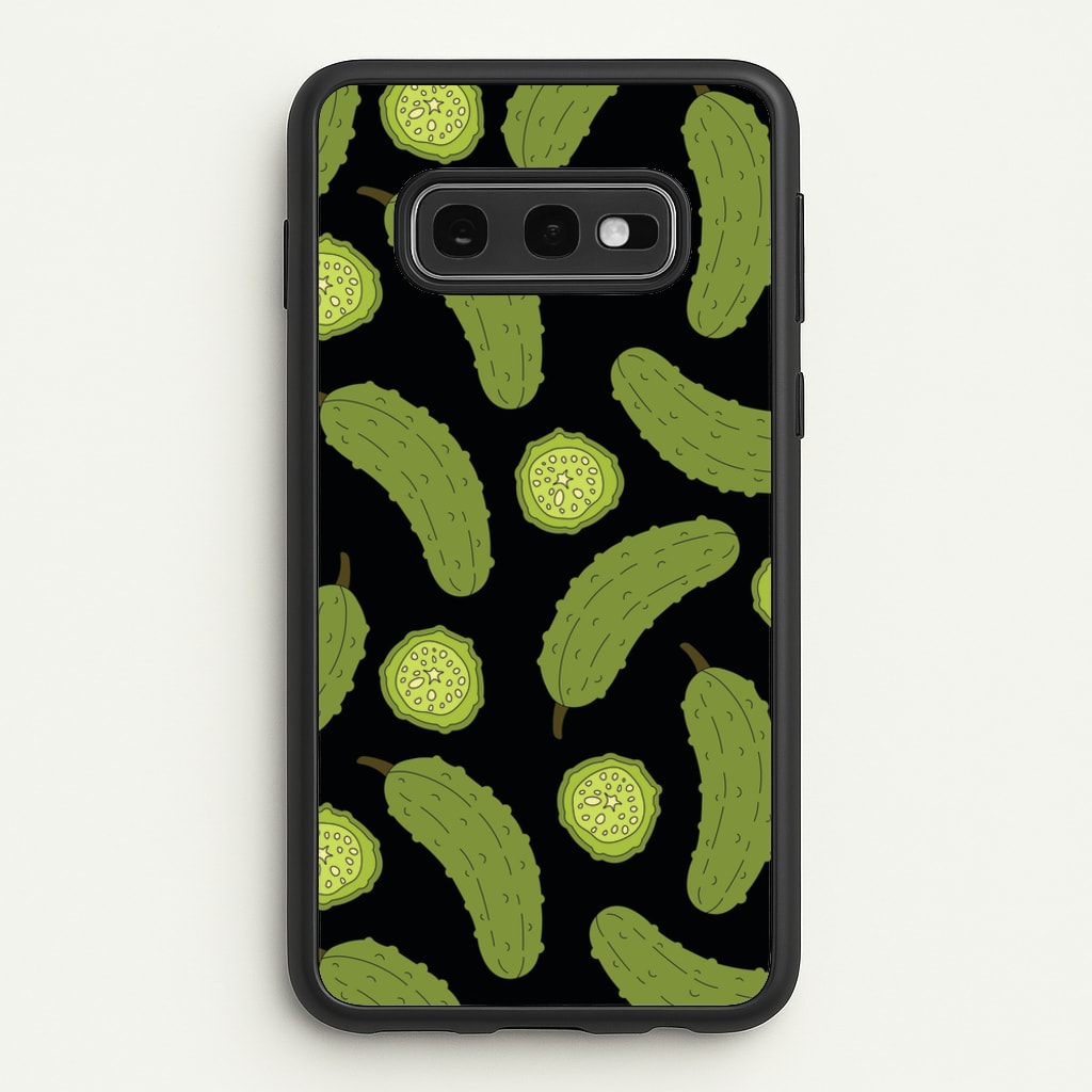 Pickle Assortment Pattern - Food Patterns Phone Case for Galaxy S10e