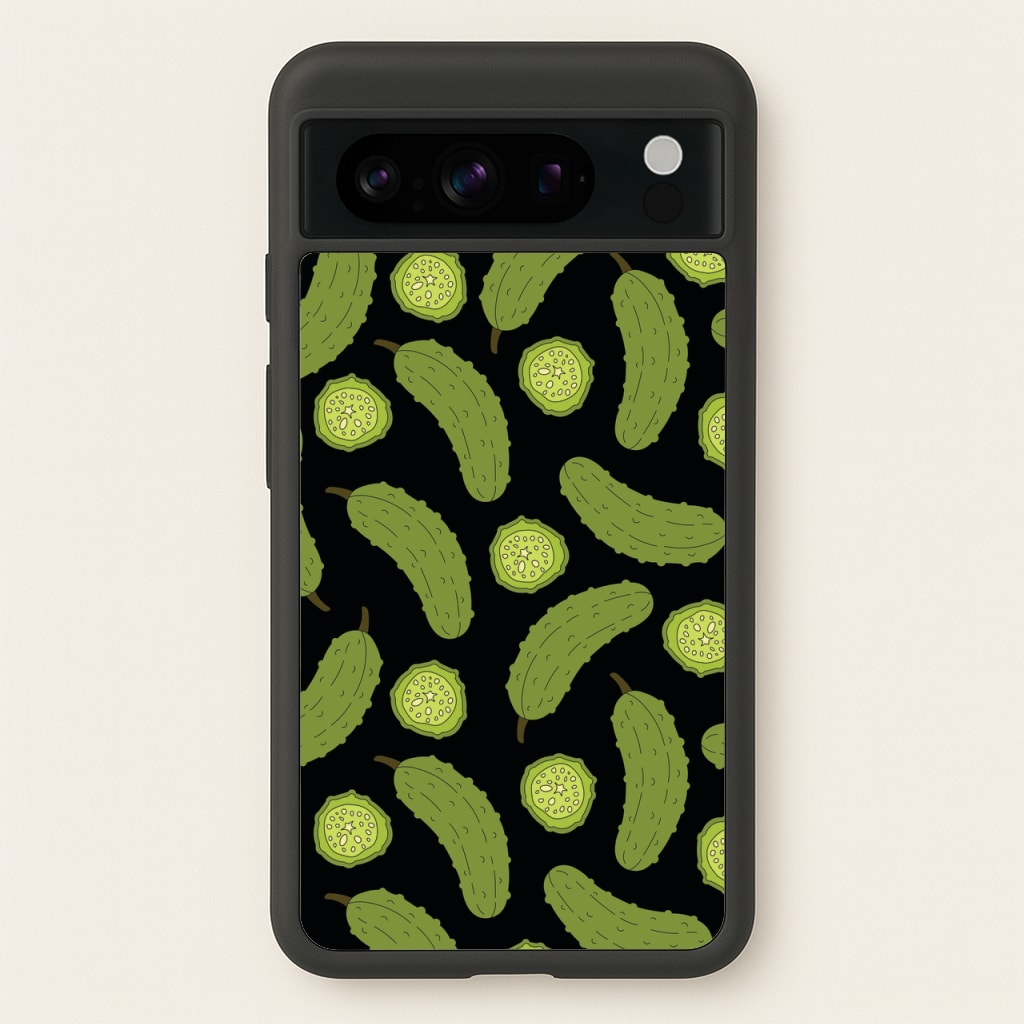 Pickle Assortment Pattern - Food Patterns Phone Case for Google Pixel 8 Pro