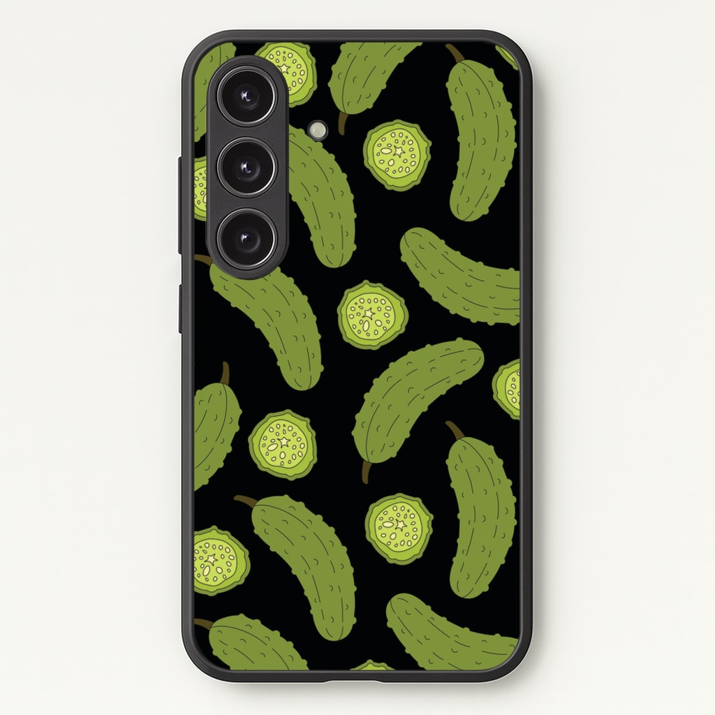 Pickle Assortment Pattern - Food Patterns Phone Case for Galaxy S24FE