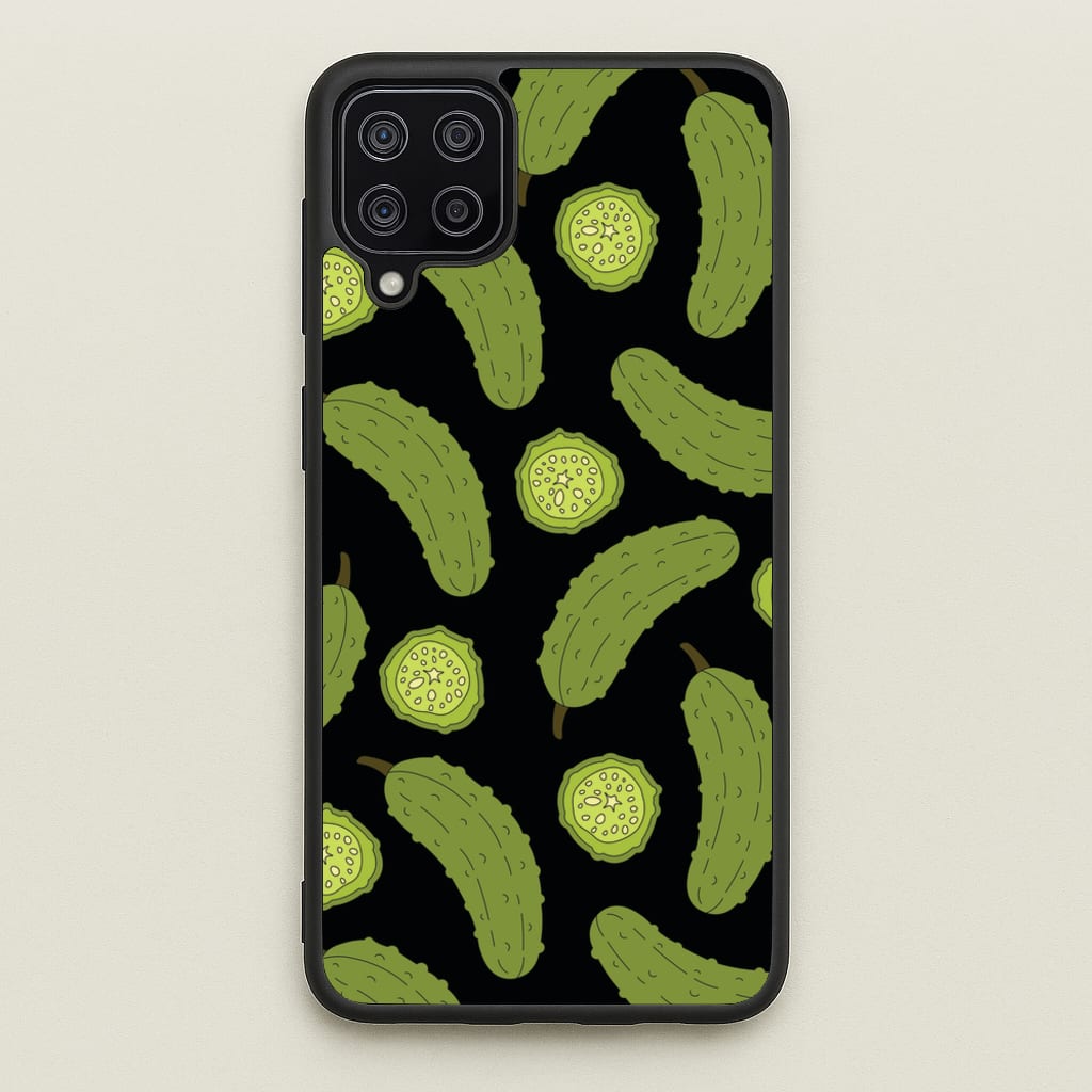Pickle Assortment Pattern - Food Patterns Phone Case for Galaxy A12