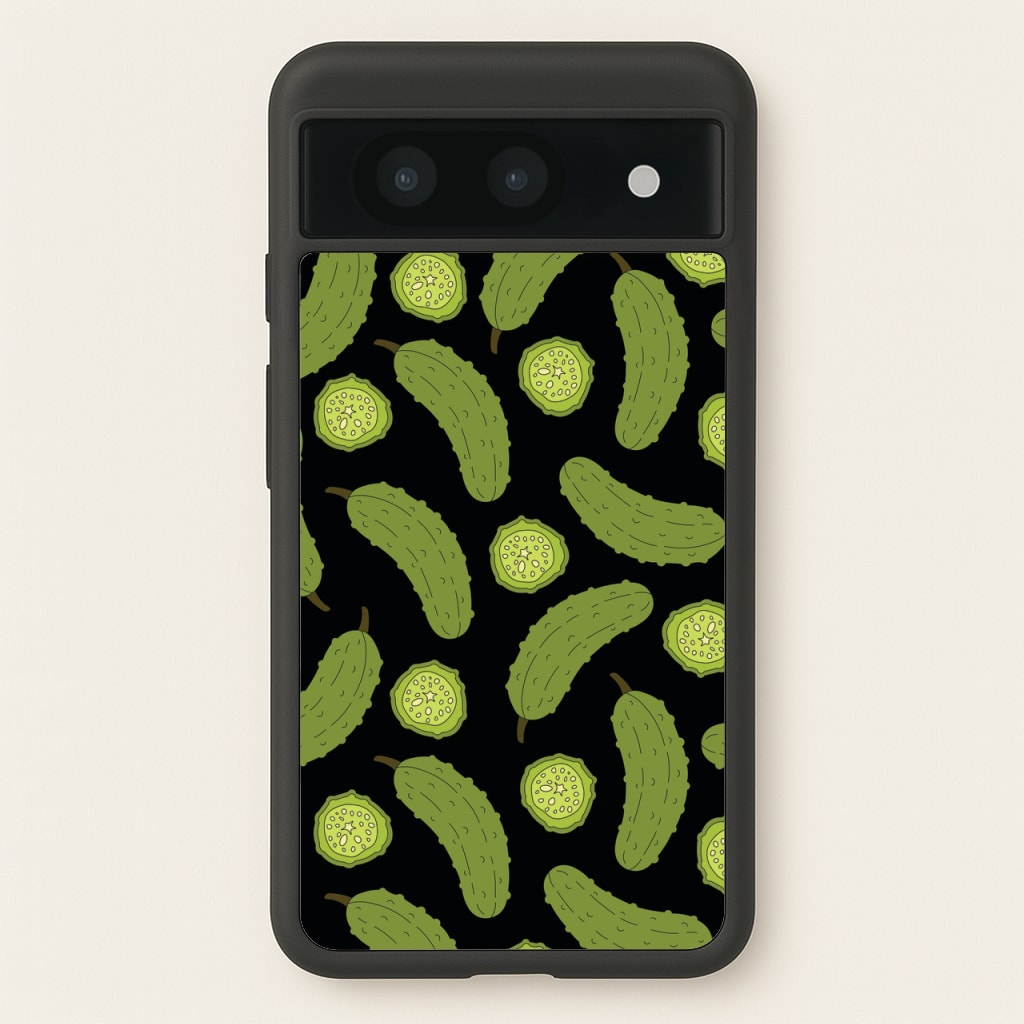 Pickle Assortment Pattern - Food Patterns Phone Case for Google Pixel 8a