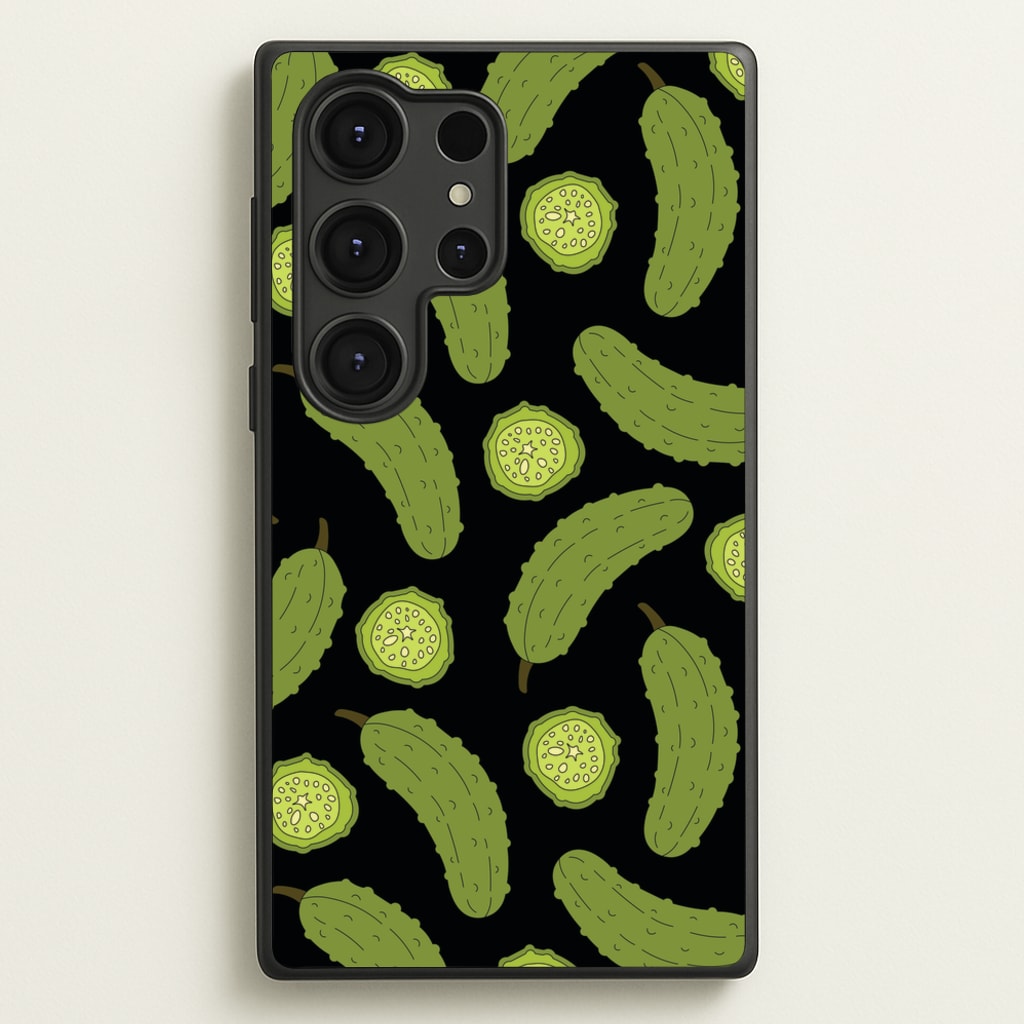 Pickle Assortment Pattern - Food Patterns Phone Case for Galaxy S25 Ultra