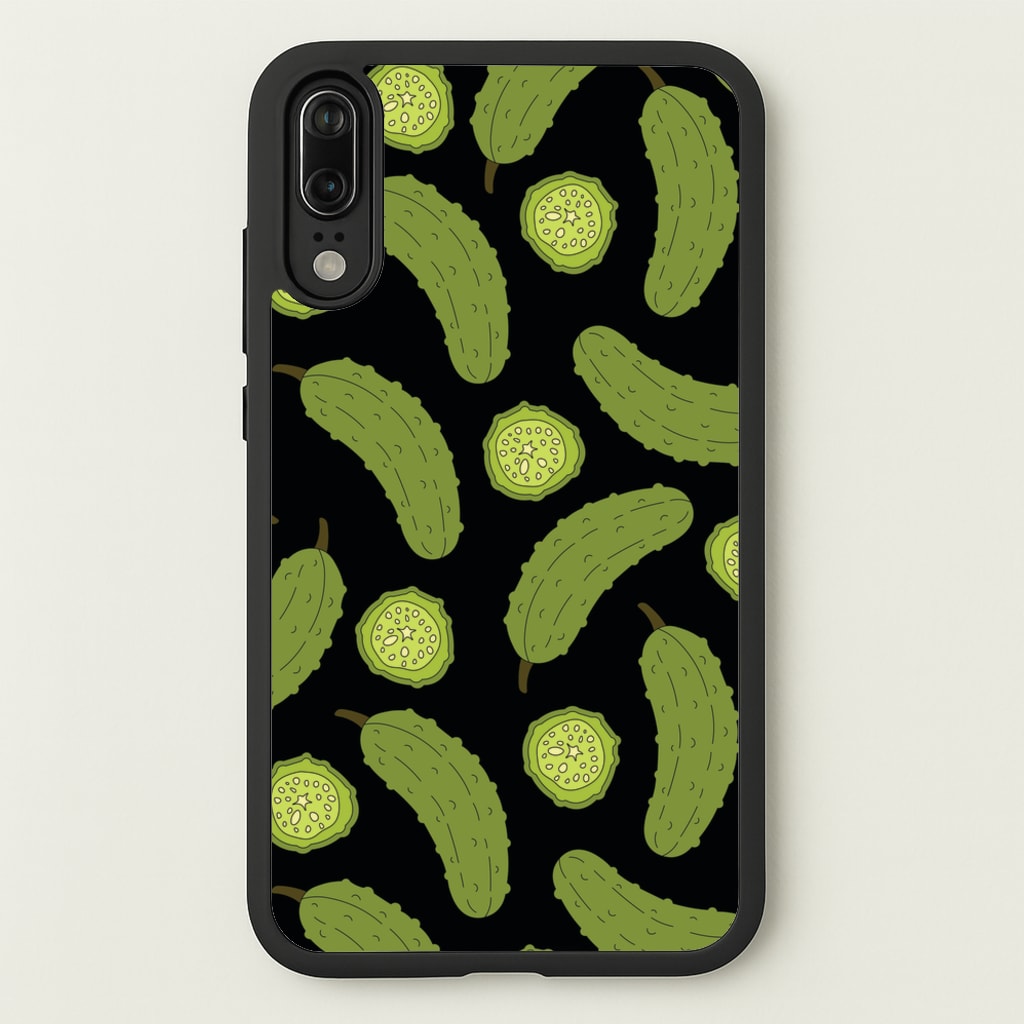 Pickle Assortment Pattern - Food Patterns Phone Case for Huawei P20
