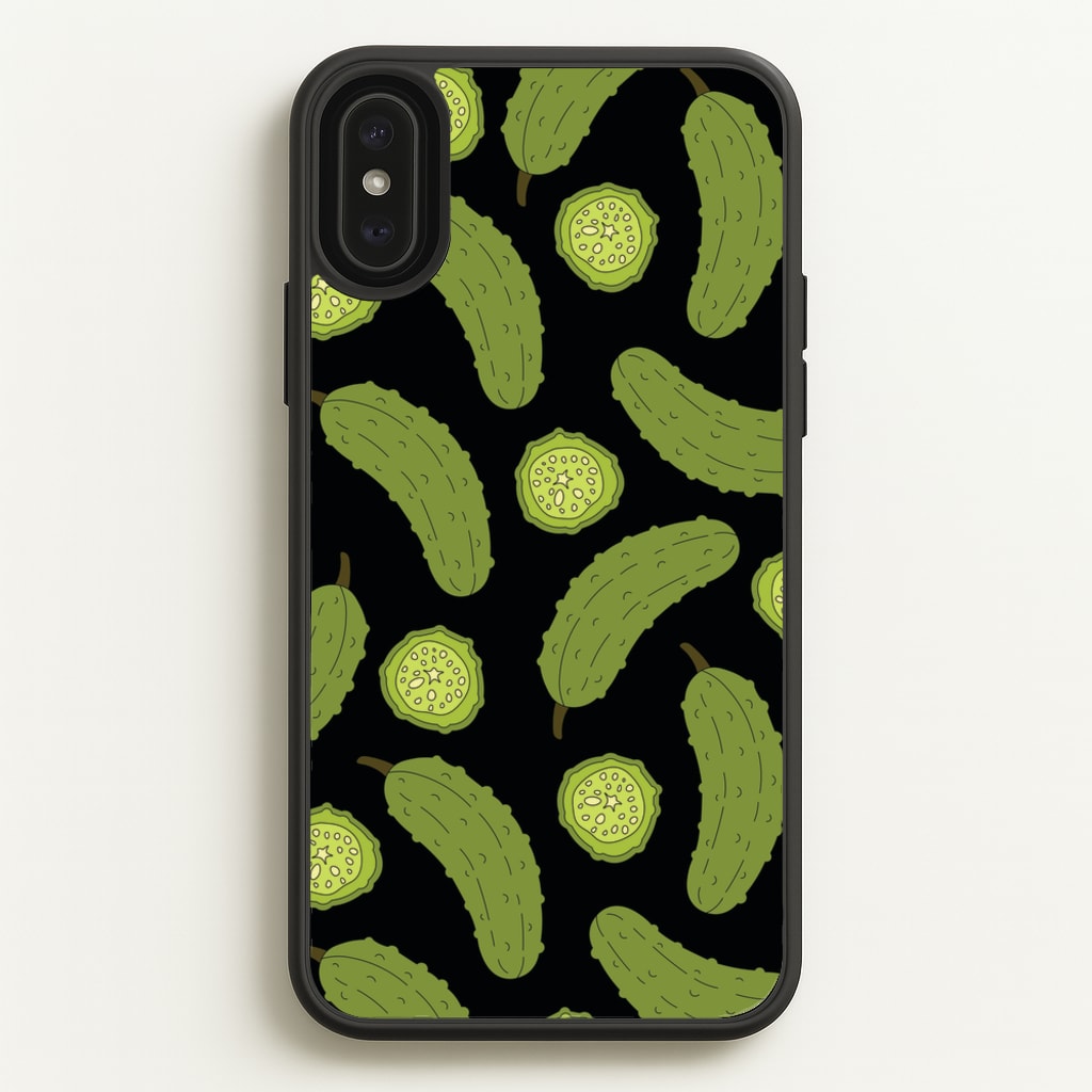 Pickle Assortment Pattern - Food Patterns Phone Case for iPhone XS Max