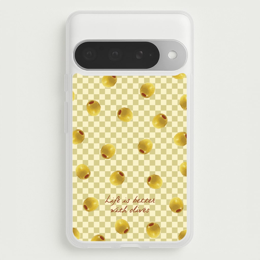 Life Is Better With Olives Phone Case for Google Pixel 10 Pro XL