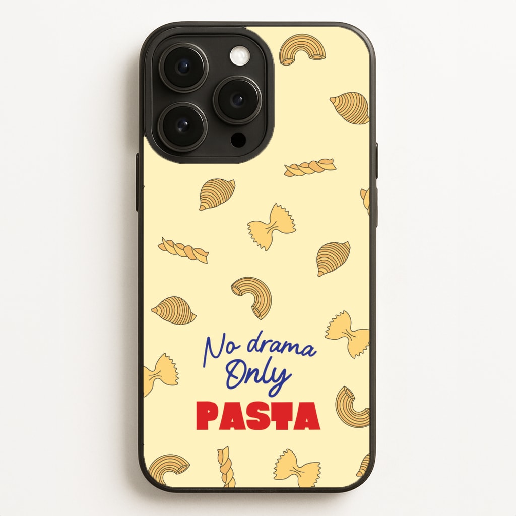 No Drama, Only Pasta - Food Patterns Phone Case for iPhone 16 Pro Max