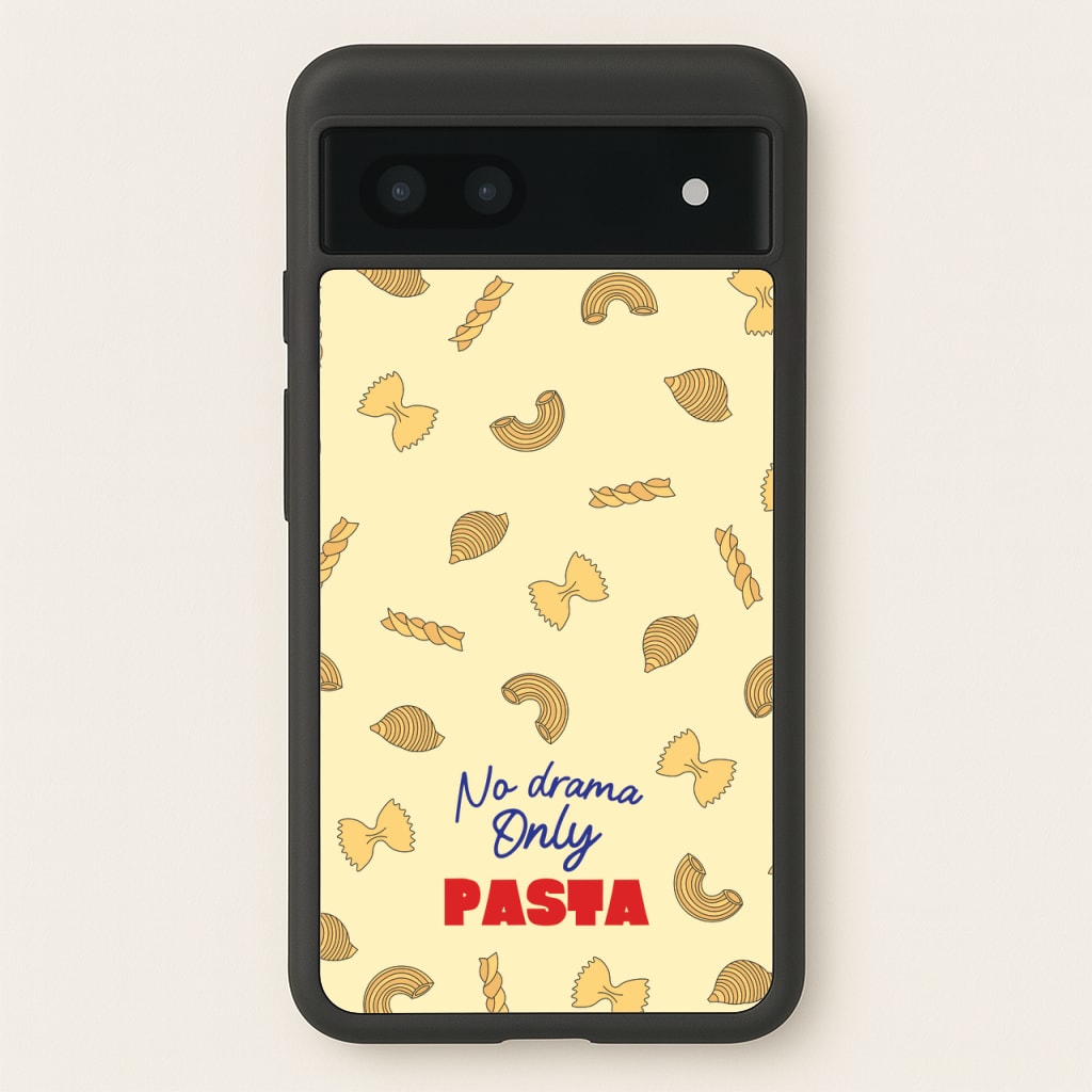 No Drama, Only Pasta - Food Patterns Phone Case for Google Pixel 7a