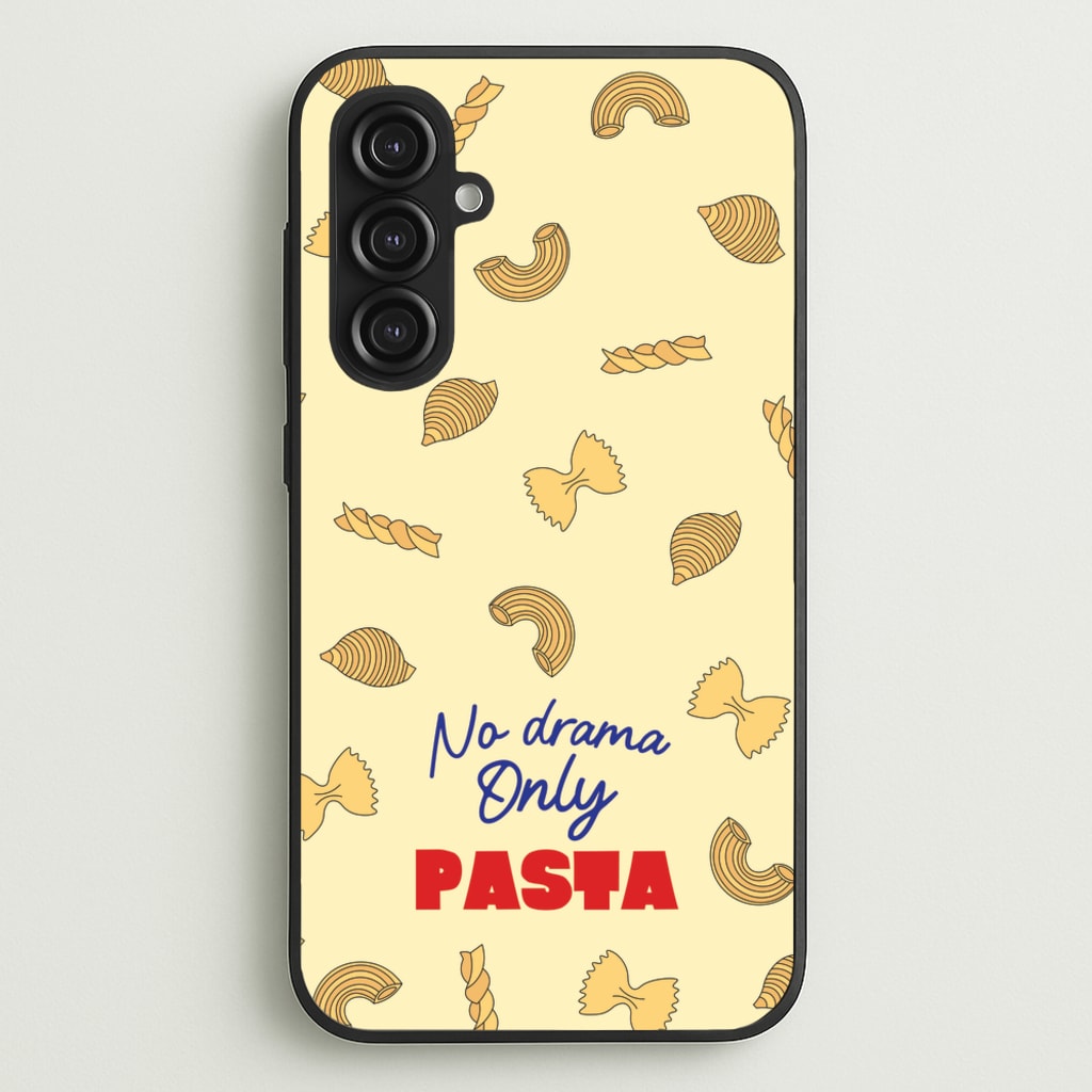 No Drama, Only Pasta - Food Patterns Phone Case for Galaxy S23FE