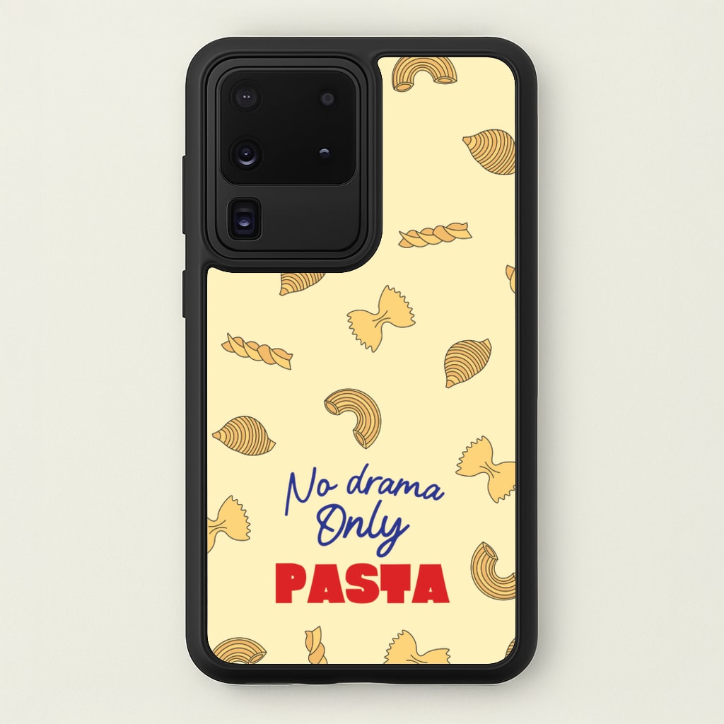 No Drama, Only Pasta - Food Patterns Phone Case for Galaxy S20 Ultra