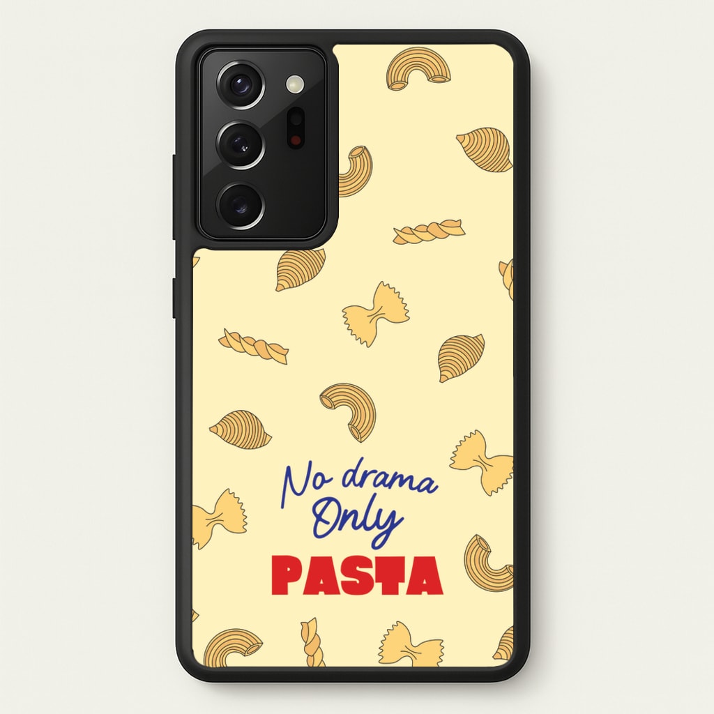 No Drama, Only Pasta - Food Patterns Phone Case for Galaxy Note 20 Ultra