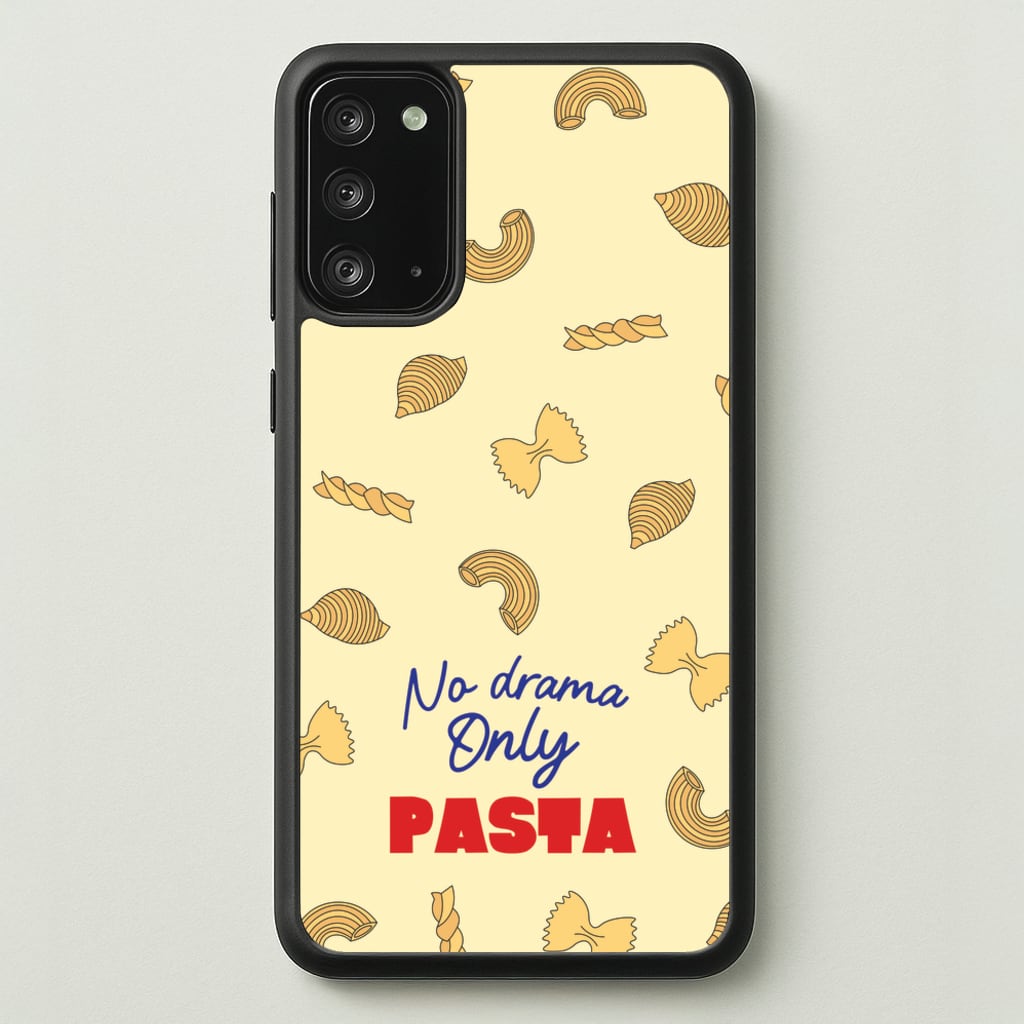 No Drama, Only Pasta - Food Patterns Phone Case for Galaxy Note 20