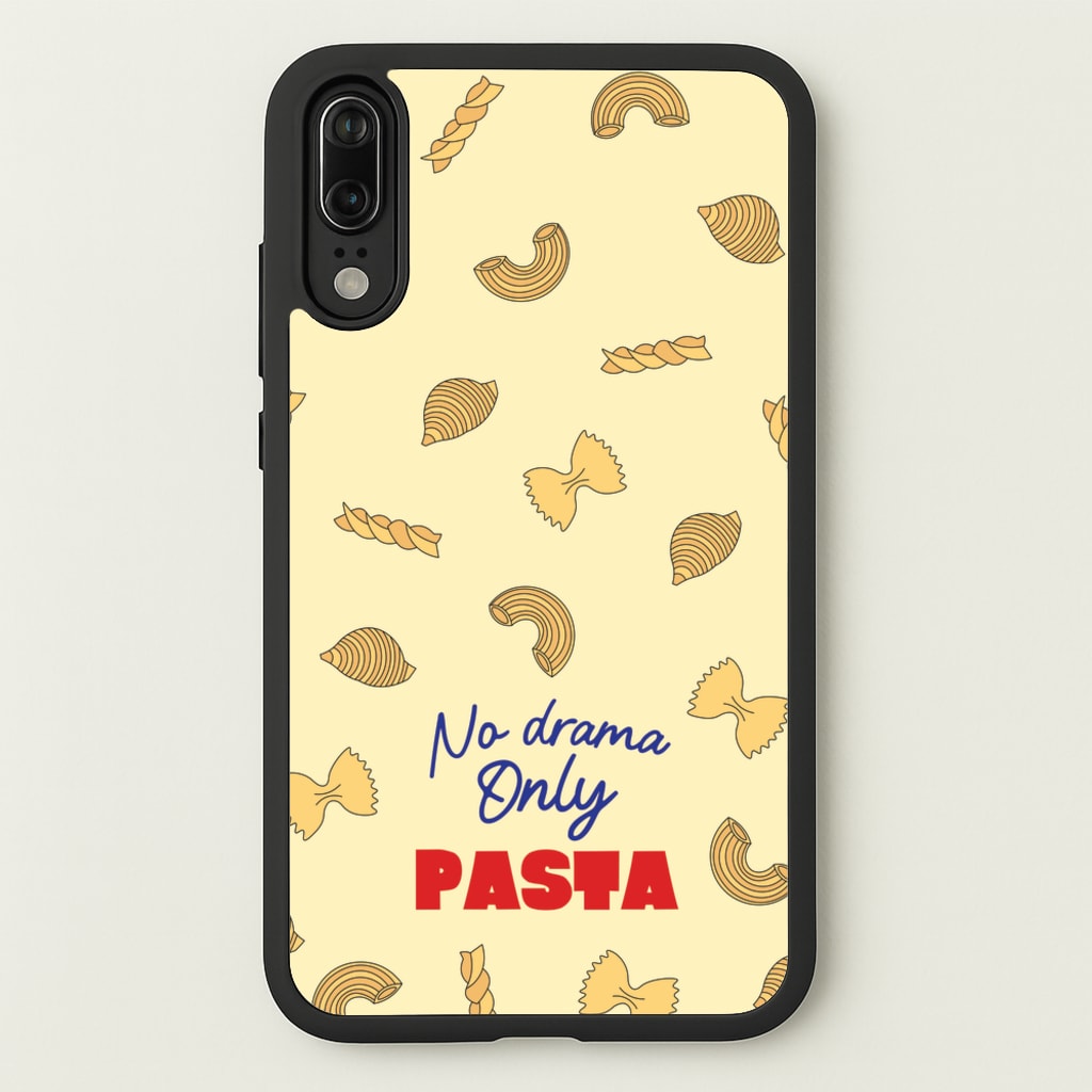 No Drama, Only Pasta - Food Patterns Phone Case for Huawei P20