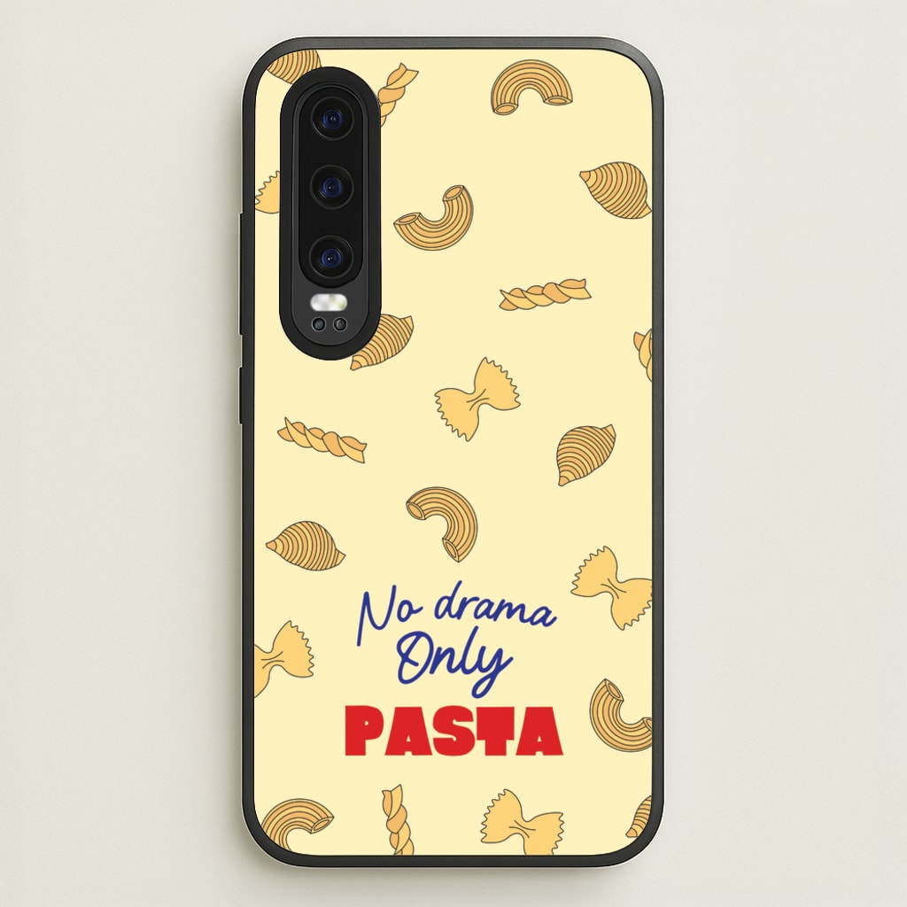 No Drama, Only Pasta - Food Patterns Phone Case for Huawei P30