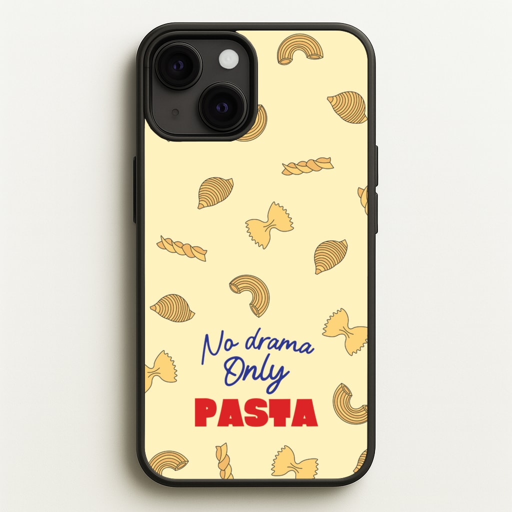No Drama, Only Pasta - Food Patterns Phone Case for iPhone 13