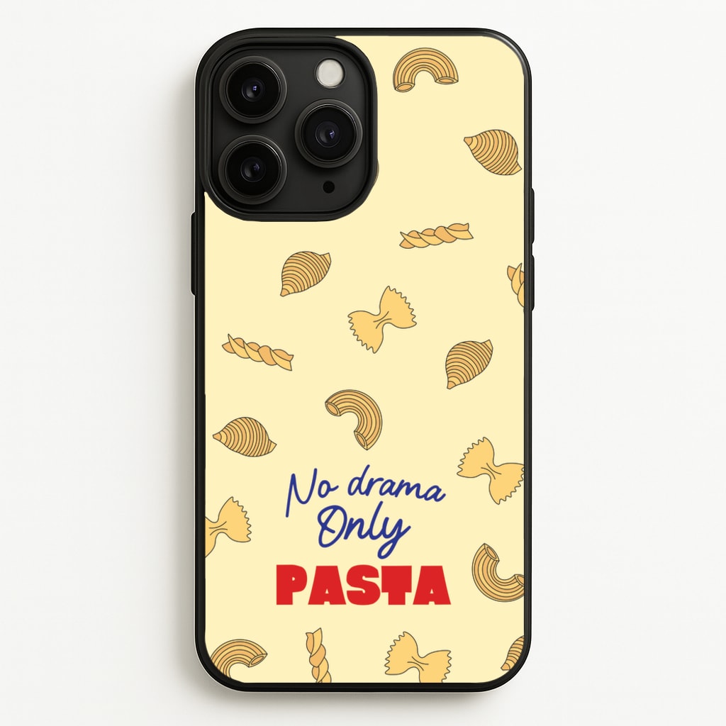 No Drama, Only Pasta - Food Patterns Phone Case for iPhone 11 Pro