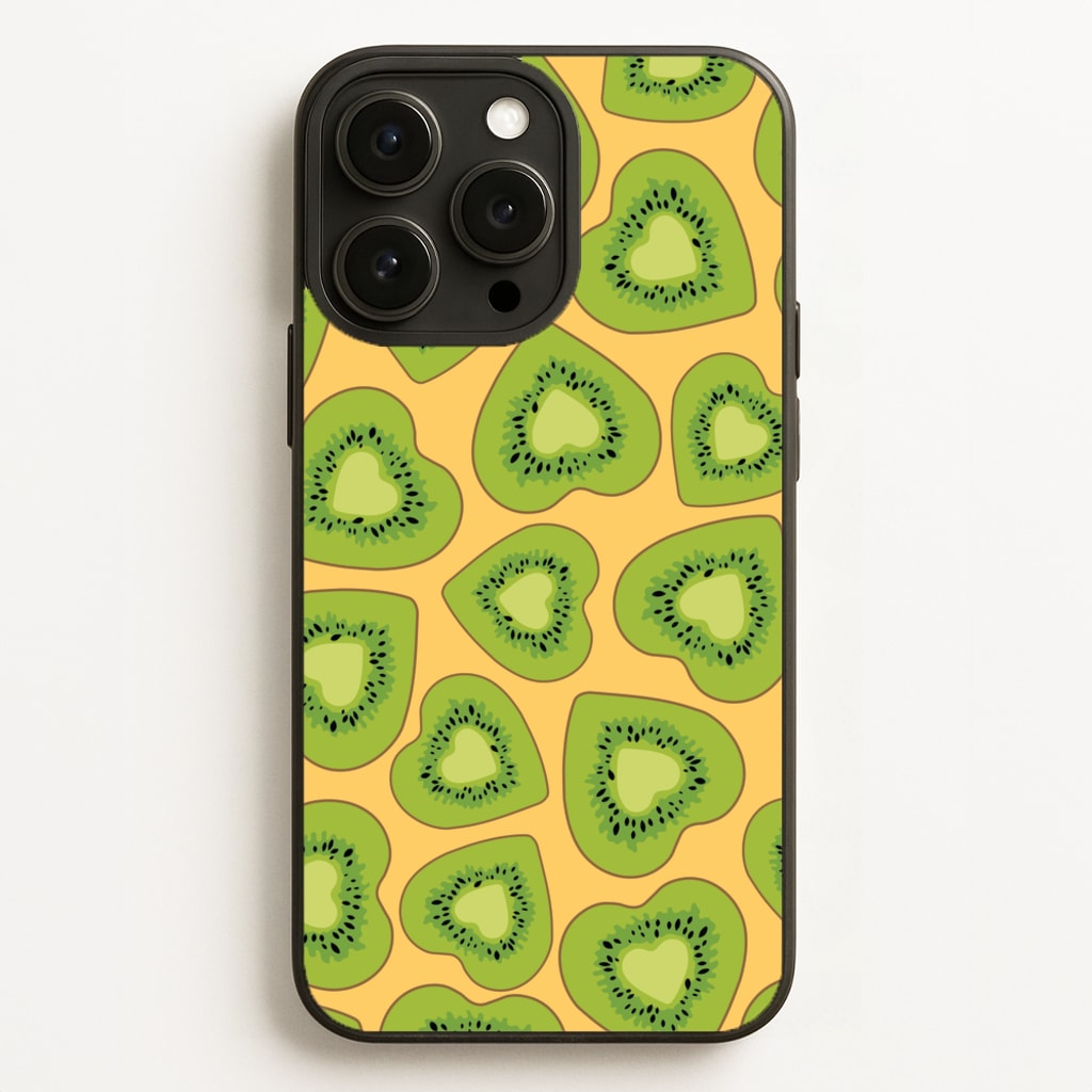 Kiwi Hearts Pattern - Food Patterns Phone Case for iPhone 16 Pro Max