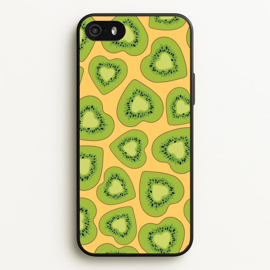 Kiwi Hearts Pattern - Food Patterns Phone Case for iPhone 5 / 5s / SE 2016