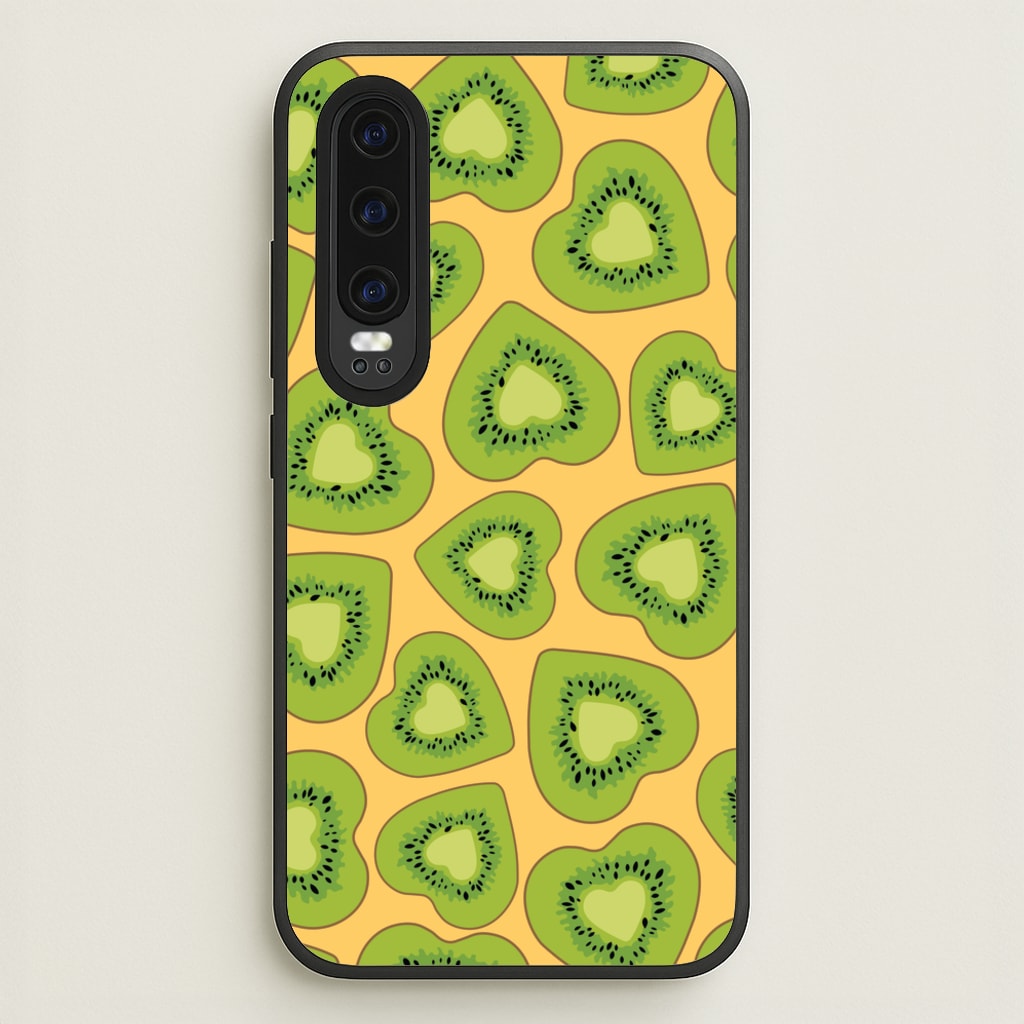 Kiwi Hearts Pattern - Food Patterns Phone Case for Huawei P30