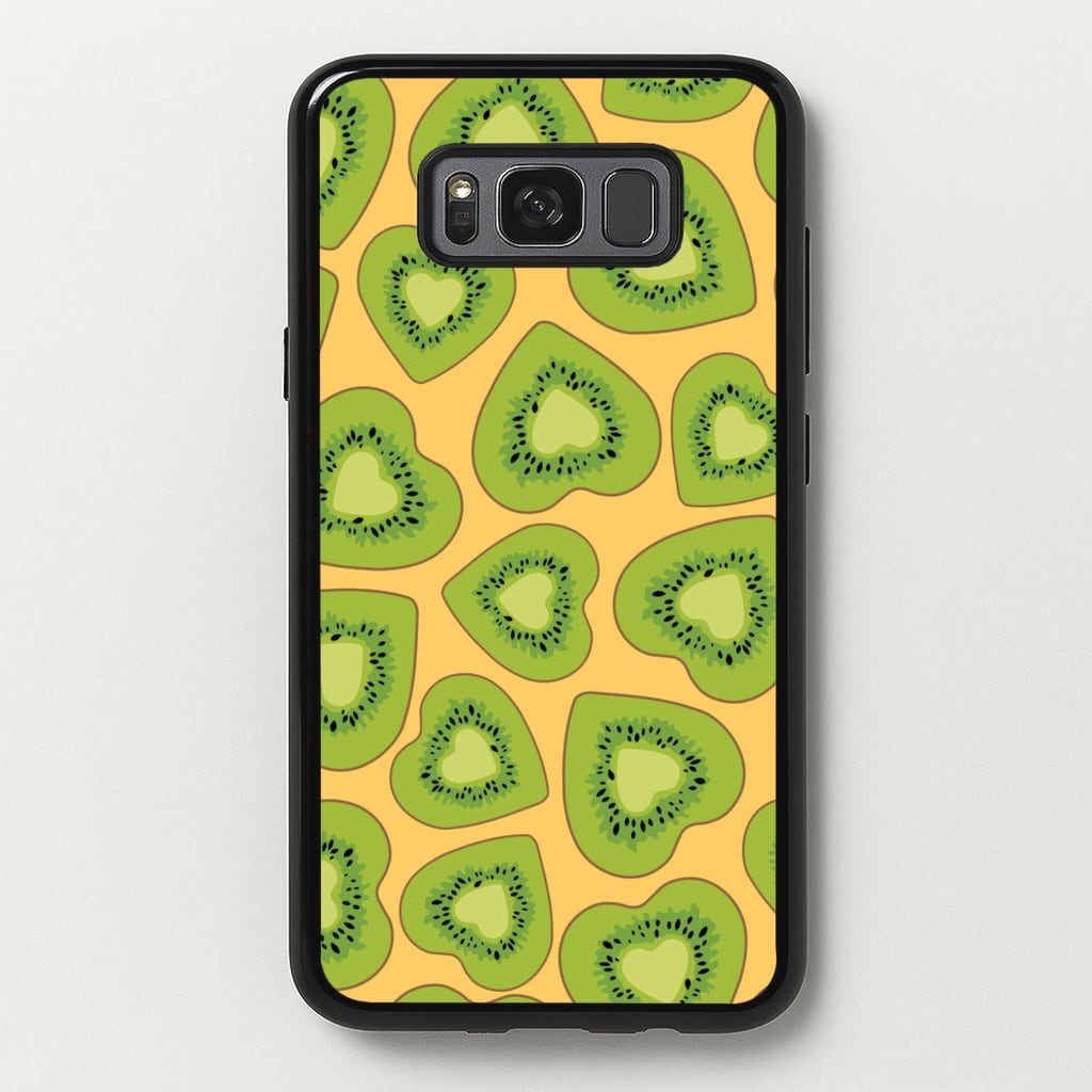 Kiwi Hearts Pattern - Food Patterns Phone Case for Galaxy S8 Plus