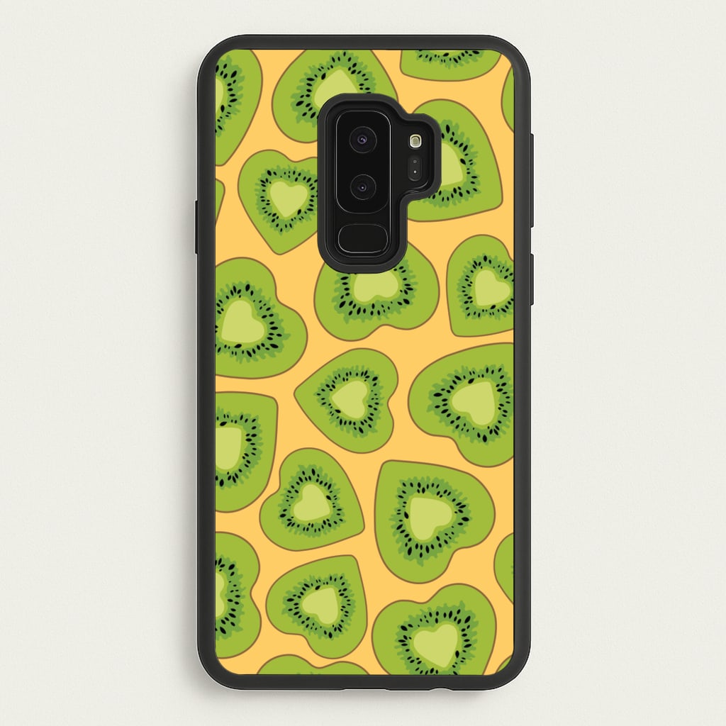 Kiwi Hearts Pattern - Food Patterns Phone Case for Galaxy S9 Plus