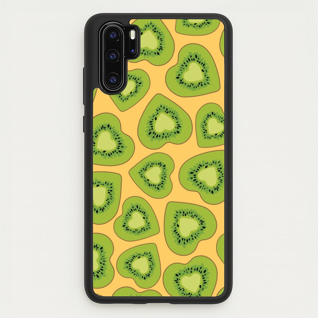 Kiwi Hearts Pattern - Food Patterns Phone Case for Huawei P30 Pro