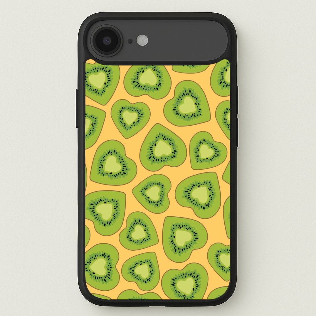 Kiwi Hearts Pattern Phone Case for iPhone 17 Air