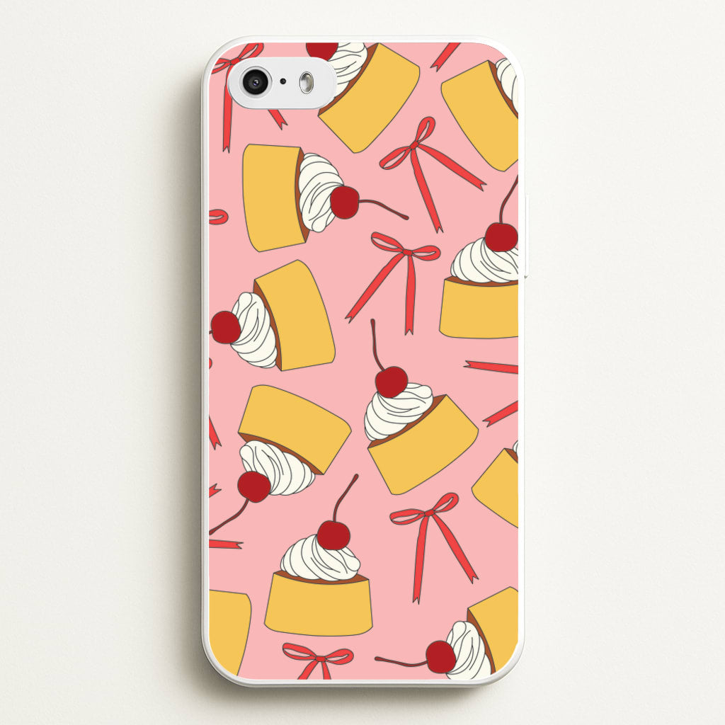 Coquette Bows And Pudding Pattern - Food Patterns Phone Case for iPhone 5 / 5s / SE 2016