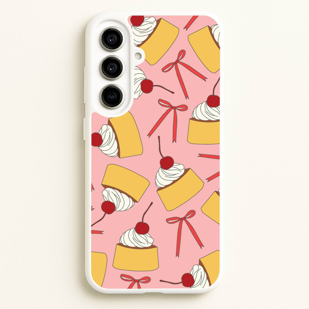 Coquette Bows And Pudding Pattern - Food Patterns Phone Case for Galaxy A56