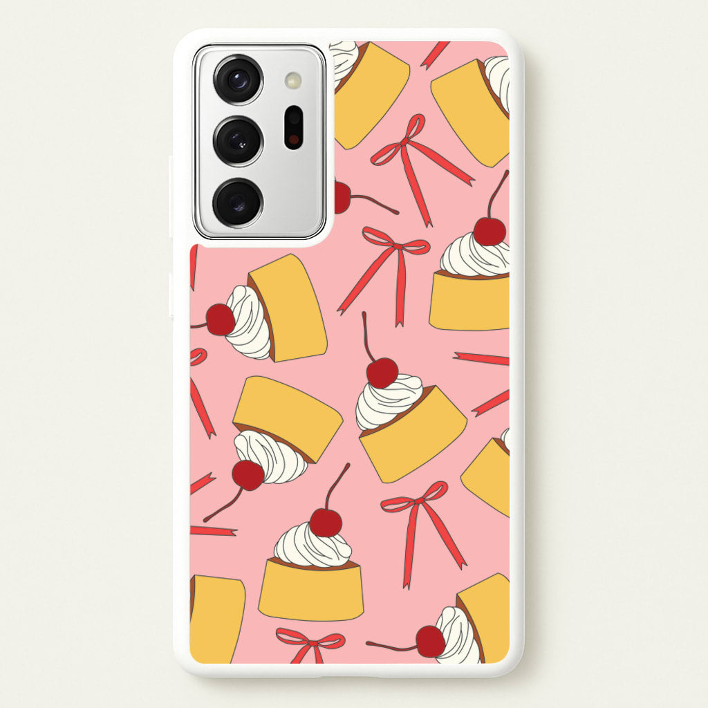 Coquette Bows And Pudding Pattern - Food Patterns Phone Case for Galaxy Note 20 Ultra