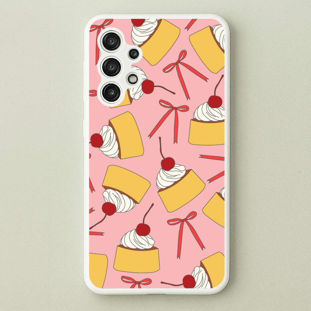 Coquette Bows And Pudding Pattern - Food Patterns Phone Case for Galaxy A13