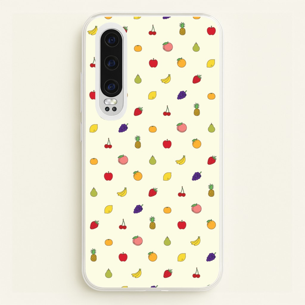 Miniature Fruits Pattern - Food Patterns Phone Case for Huawei P30