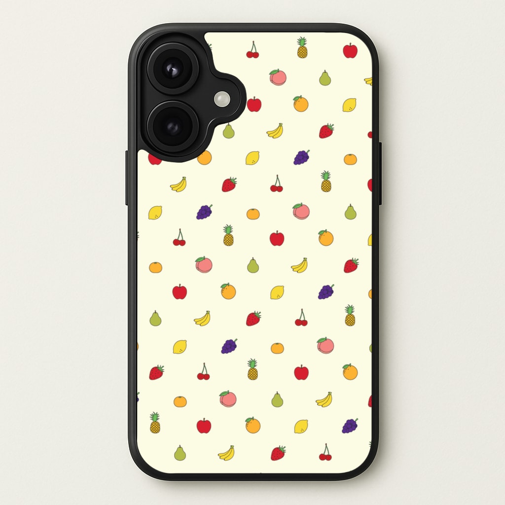 Miniature Fruits Pattern Phone Case for iPhone 17