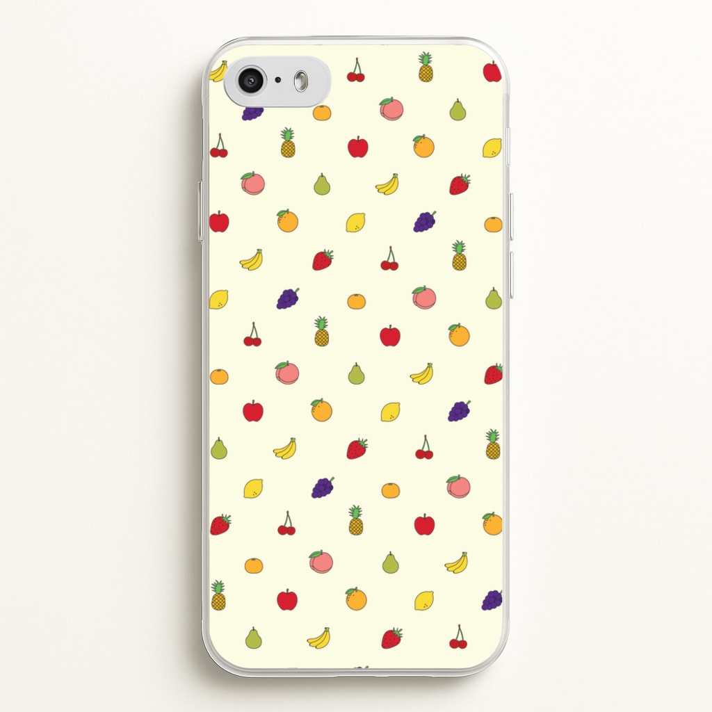 Miniature Fruits Pattern - Food Patterns Phone Case for iPhone 5 / 5s / SE 2016