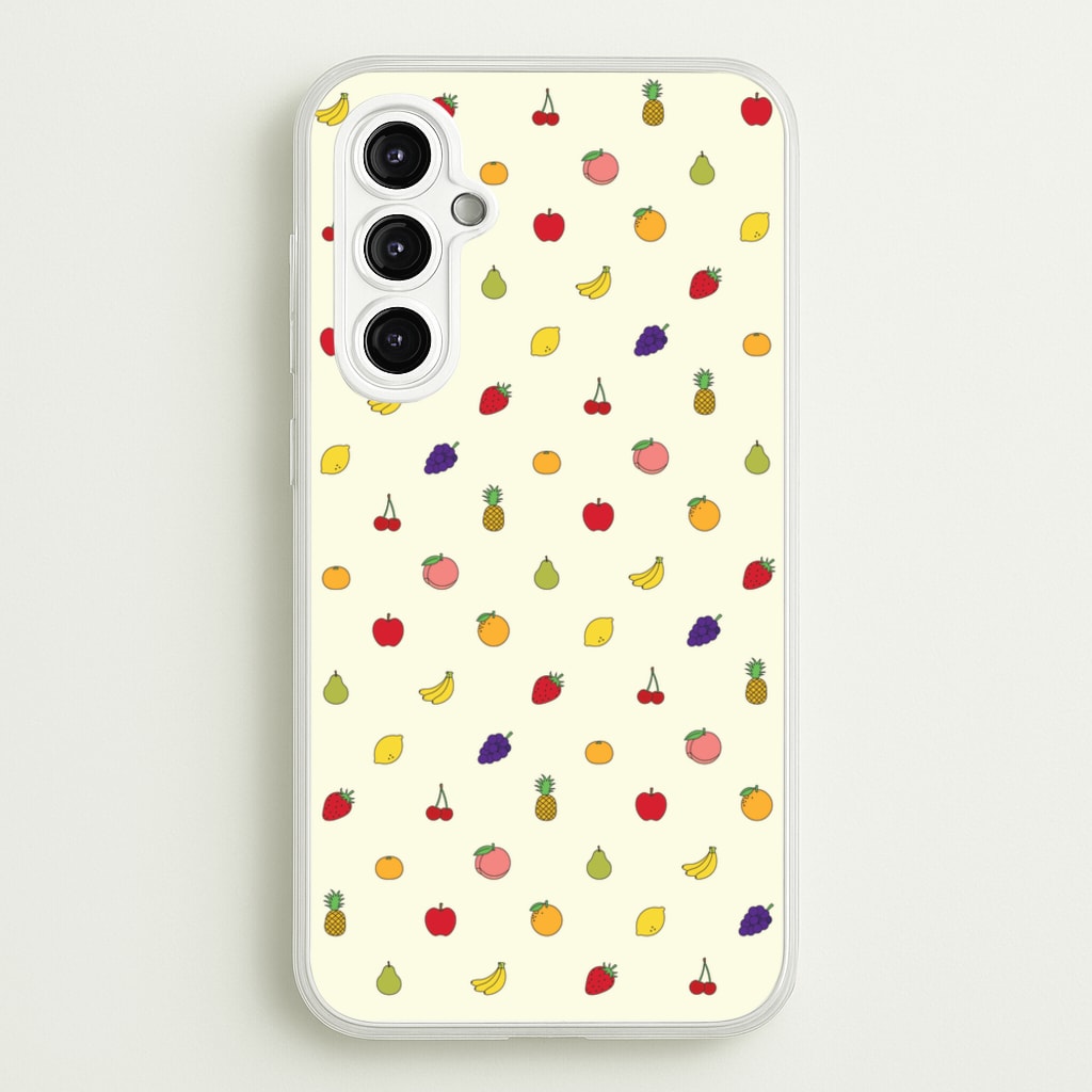 Miniature Fruits Pattern - Food Patterns Phone Case for Galaxy A14