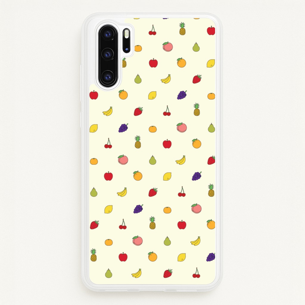 Miniature Fruits Pattern - Food Patterns Phone Case for Huawei P30 Pro