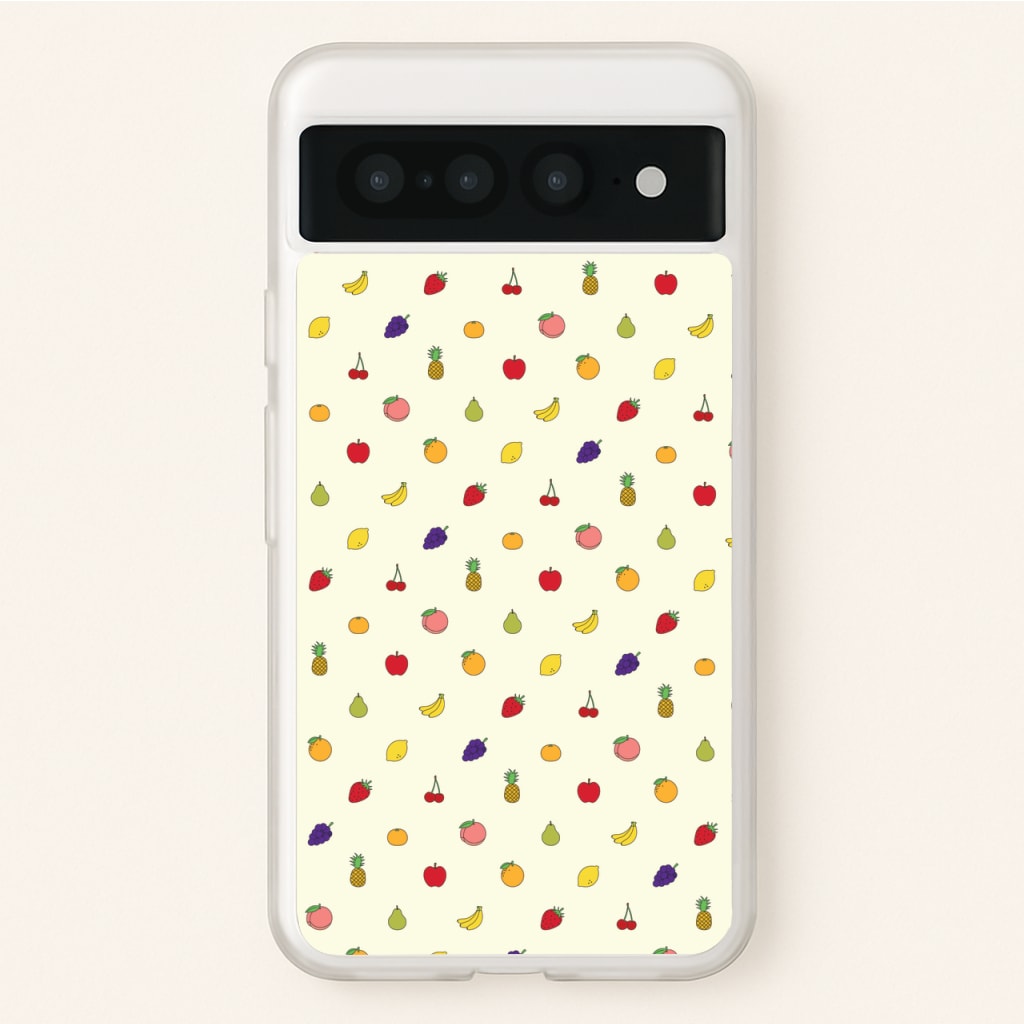 Miniature Fruits Pattern - Food Patterns Phone Case for Google Pixel 7 Pro