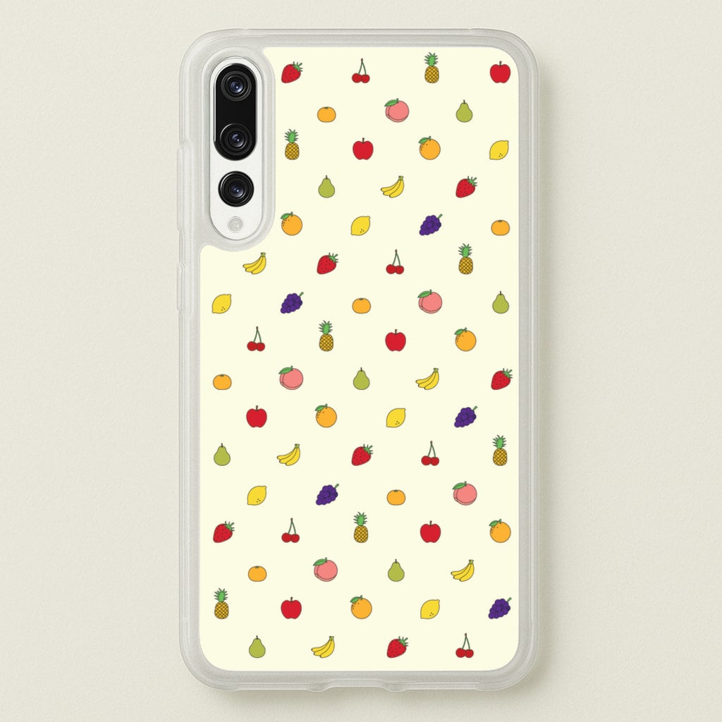 Miniature Fruits Pattern - Food Patterns Phone Case for Huawei P20 Pro