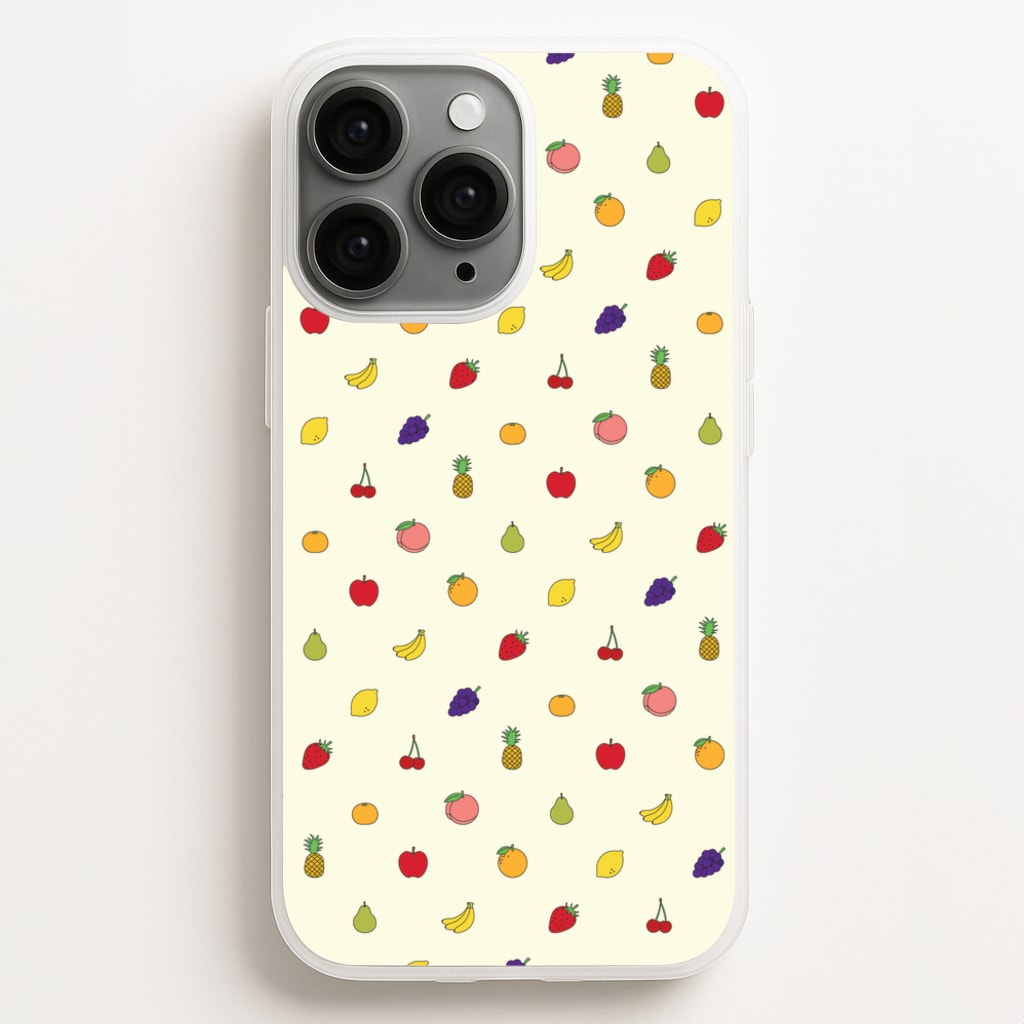 Miniature Fruits Pattern - Food Patterns Phone Case for iPhone 11 Pro