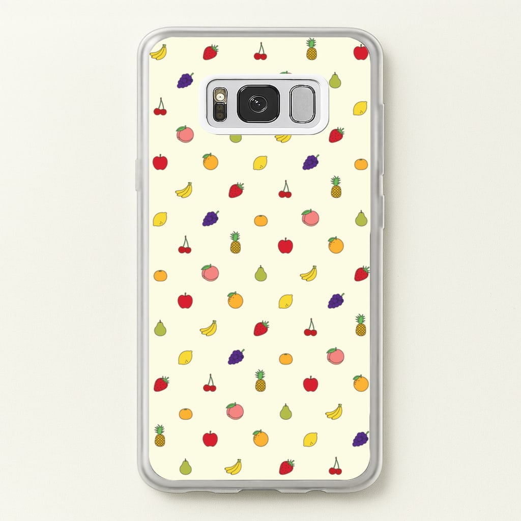 Miniature Fruits Pattern - Food Patterns Phone Case for Galaxy S8