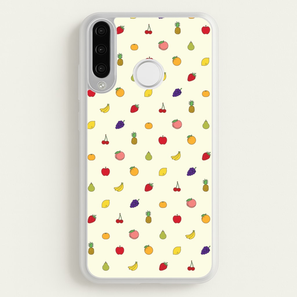 Miniature Fruits Pattern - Food Patterns Phone Case for Huawei P30 Lite