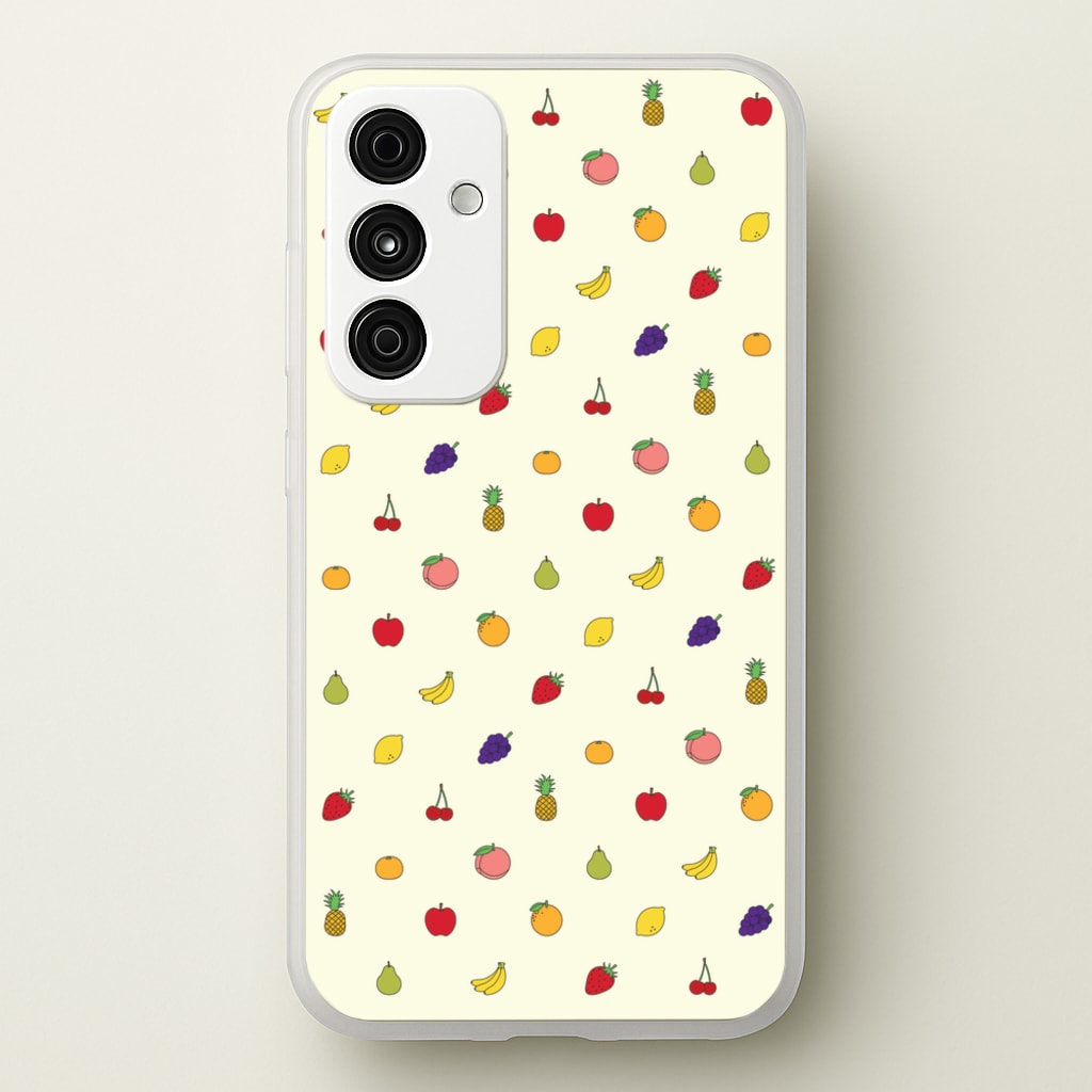 Miniature Fruits Pattern - Food Patterns Phone Case for Galaxy A15