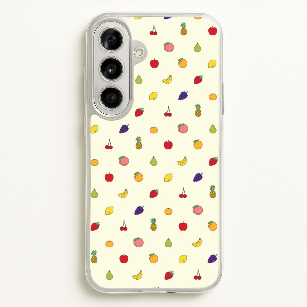 Miniature Fruits Pattern - Food Patterns Phone Case for Galaxy A56