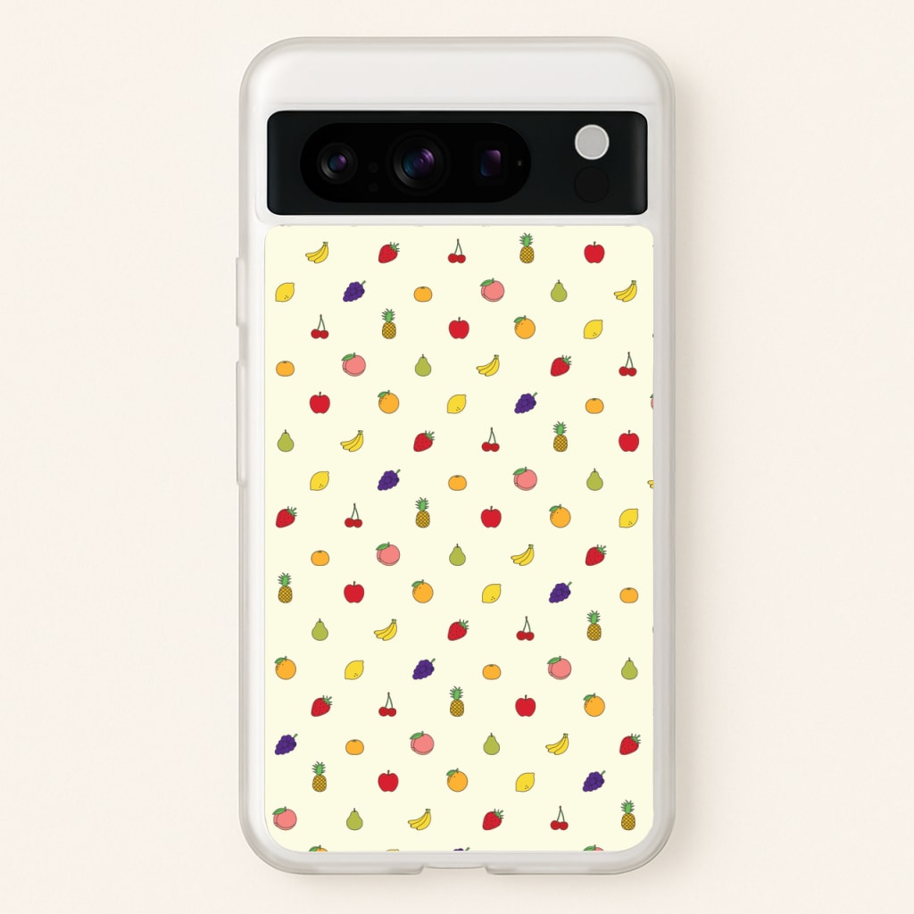 Miniature Fruits Pattern - Food Patterns Phone Case for Google Pixel 8 Pro
