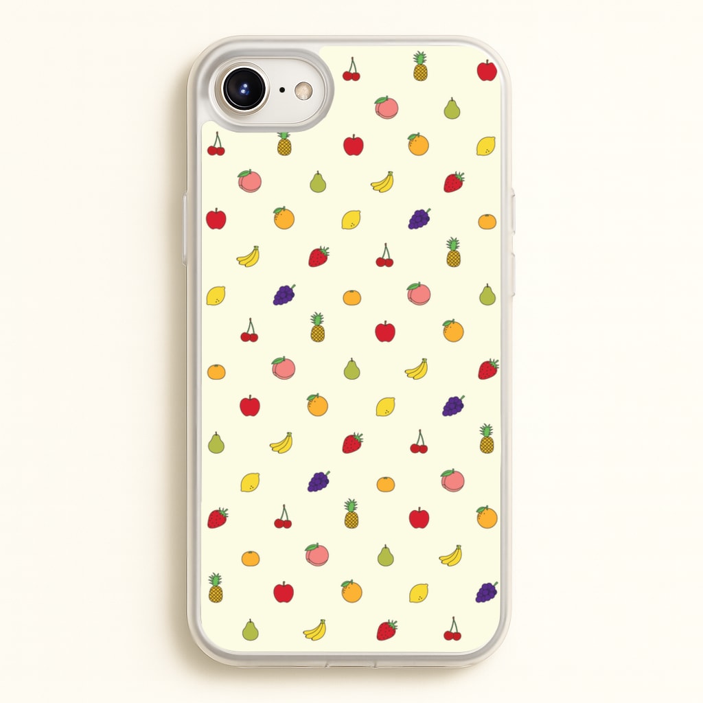 Miniature Fruits Pattern - Food Patterns Phone Case for iPhone 6 / 7 / 8 / SE