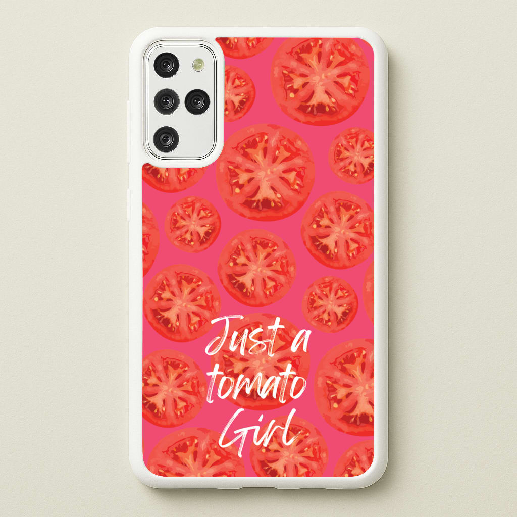 Just A Tomato Girl - Food Patterns Phone Case for Galaxy S20 Plus