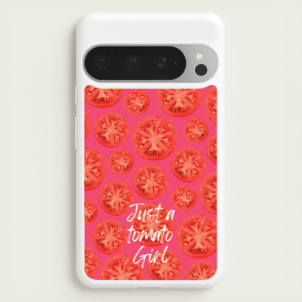 Just A Tomato Girl - Food Patterns Phone Case for Google Pixel 9 Pro XL
