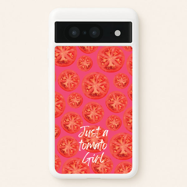 Just A Tomato Girl - Food Patterns Phone Case for Google Pixel 8