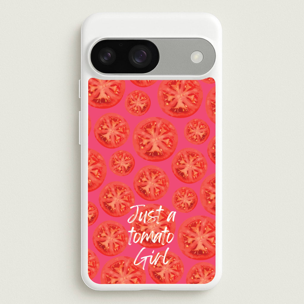 Just A Tomato Girl - Food Patterns Phone Case for Google Pixel 9 / 9 Pro