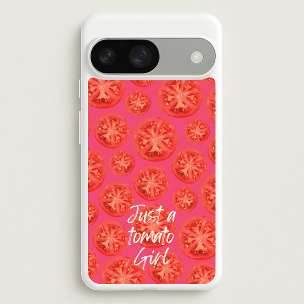 Just A Tomato Girl - Food Patterns Phone Case for Google Pixel 9 / 9 Pro