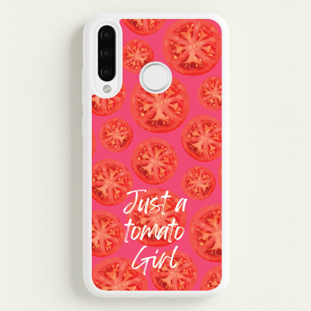 Just A Tomato Girl - Food Patterns Phone Case for Huawei P30 Lite